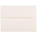 JAM Paper A6 Strathmore Invitation Envelopes, 4.75 x 6.5, Natural White Linen, 25/Pack (74083)