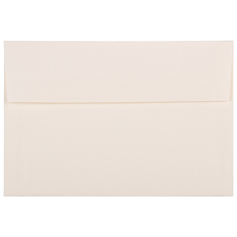 JAM Paper A8 Strathmore Invitation Envelopes, 5.5 x 8.125, Natural White Laid, 25/Pack (75134)