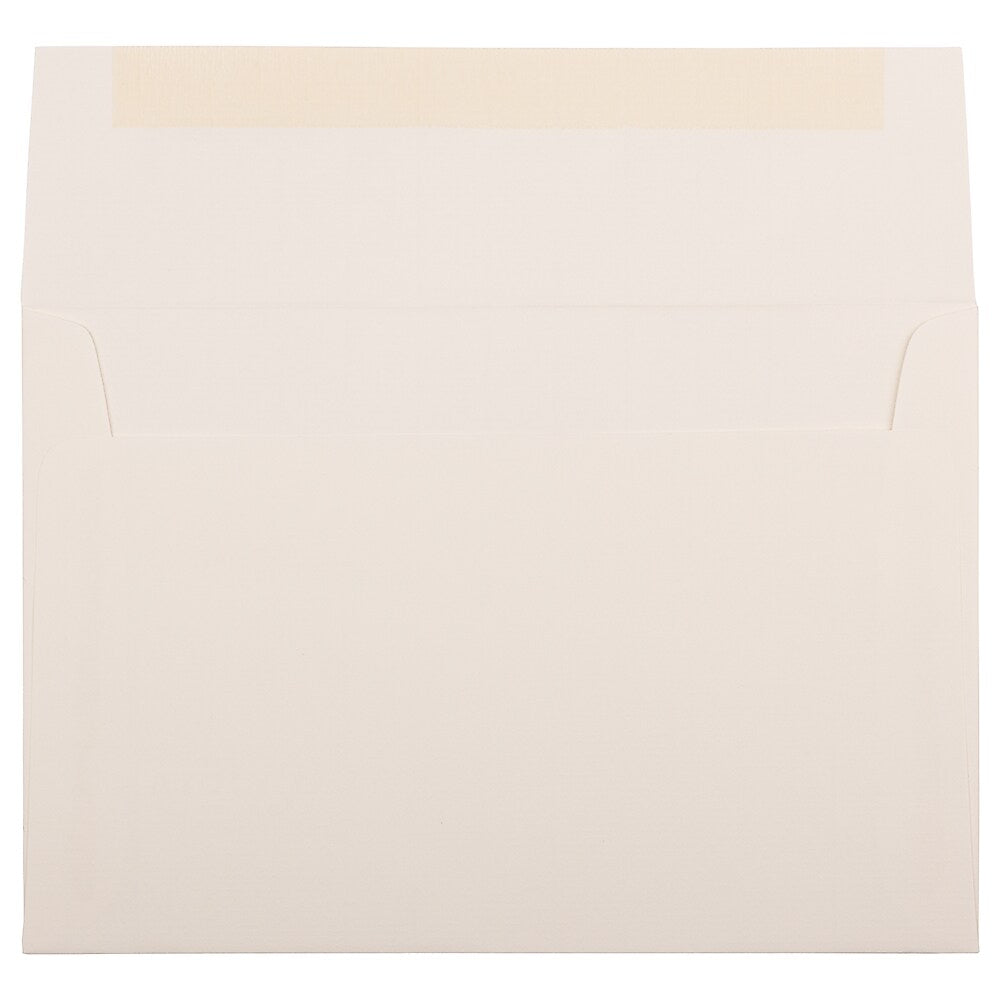 JAM Paper A8 Strathmore Invitation Envelopes, 5.5 x 8.125, Natural White Laid, 25/Pack (75134)