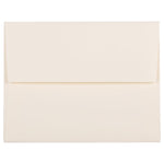 JAM Paper A2 Strathmore Invitation Envelopes, 4.375 x 5.75, Natural White Linen, 25/Pack (99761)