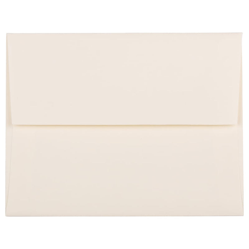 JAM Paper A2 Strathmore Invitation Envelopes, 4.375 x 5.75, Natural White Linen, 25/Pack (99761)