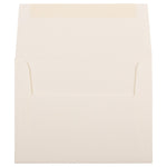 JAM Paper A2 Strathmore Invitation Envelopes, 4.375 x 5.75, Natural White Linen, 25/Pack (99761)