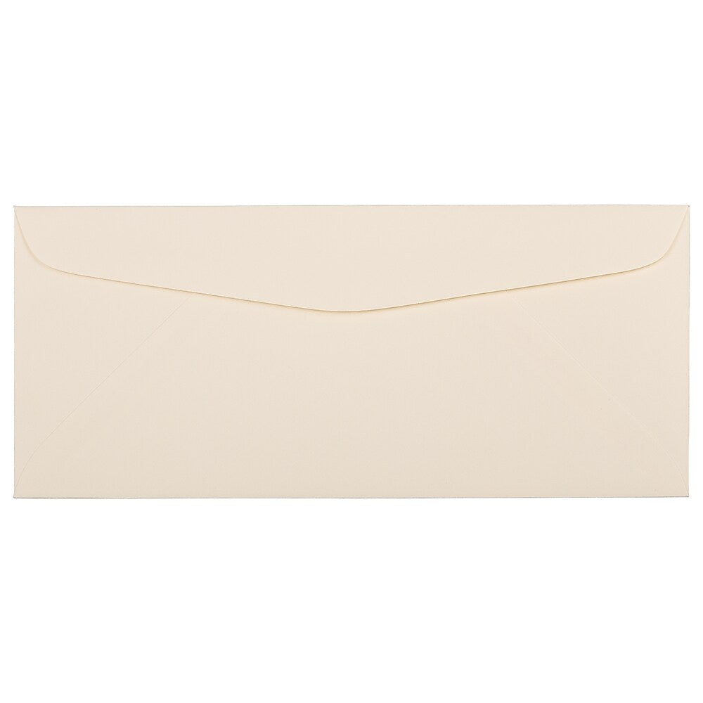 JAM Paper #10 Business Strathmore Envelopes, 4.125 x 9.5, Ivory Wove, Bulk 1000/Carton (191165B)