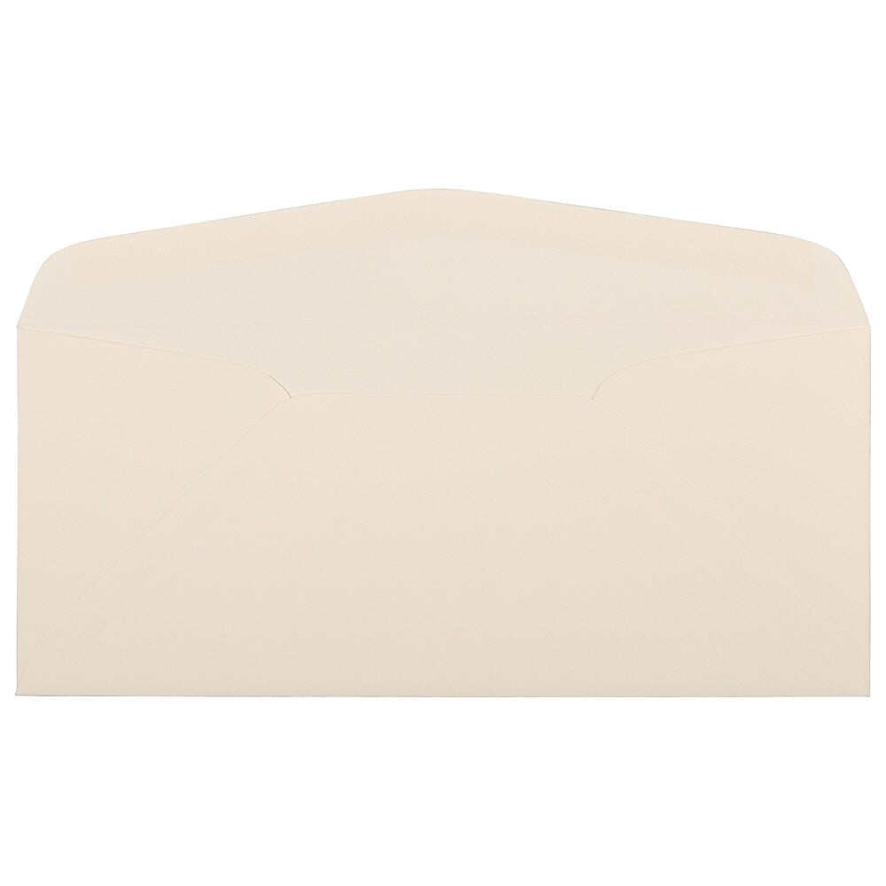 JAM Paper #10 Business Strathmore Envelopes, 4.125 x 9.5, Ivory Wove, Bulk 1000/Carton (191165B)