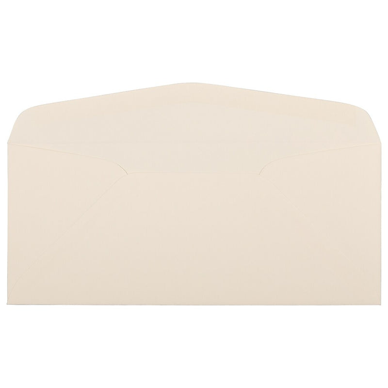 JAM Paper #10 Business Strathmore Envelopes, 4.125 x 9.5, Ivory Wove, Bulk 1000/Carton (191165B)
