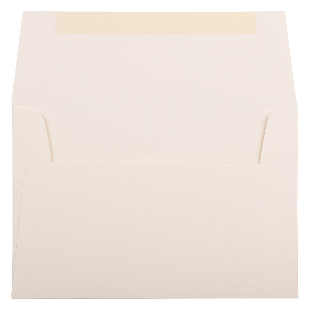 JAM Paper A8 Strathmore Invitation Envelopes, 5.5 x 8.125, Natural White Wove, 25/Pack (191205)