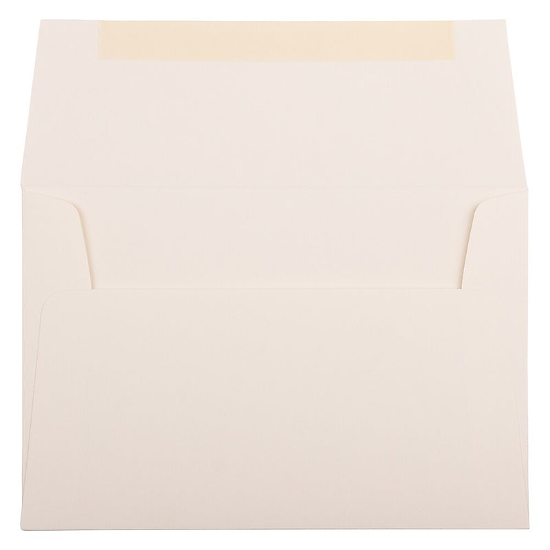 JAM Paper A8 Strathmore Invitation Envelopes, 5.5 x 8.125, Natural White Wove, 25/Pack (191205)