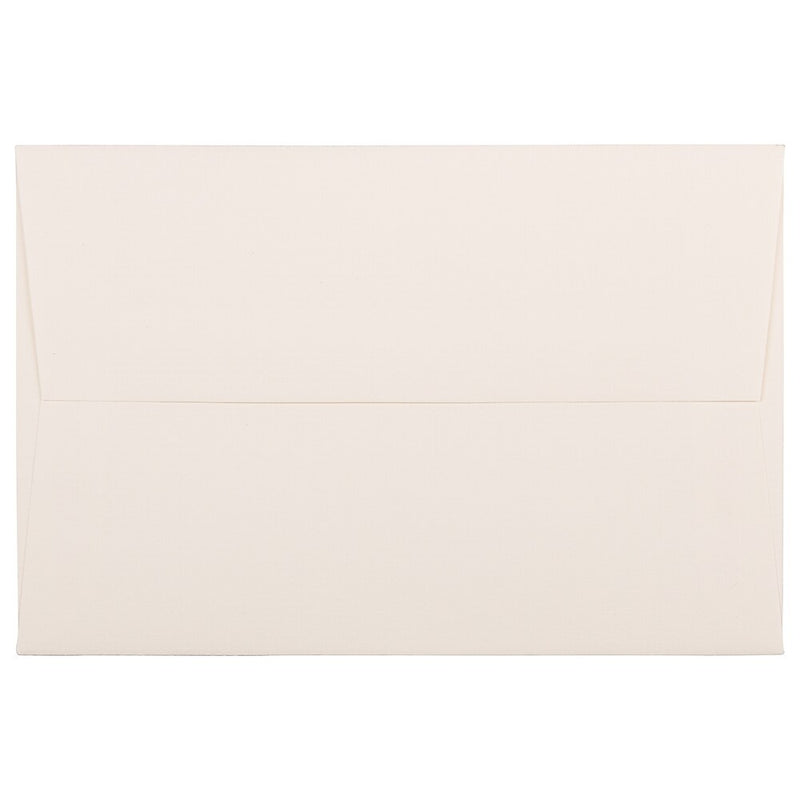 JAM Paper A8 Strathmore Invitation Envelopes, 5.5 x 8.125, Natural White Pinstripe, 25/Pack (191213)