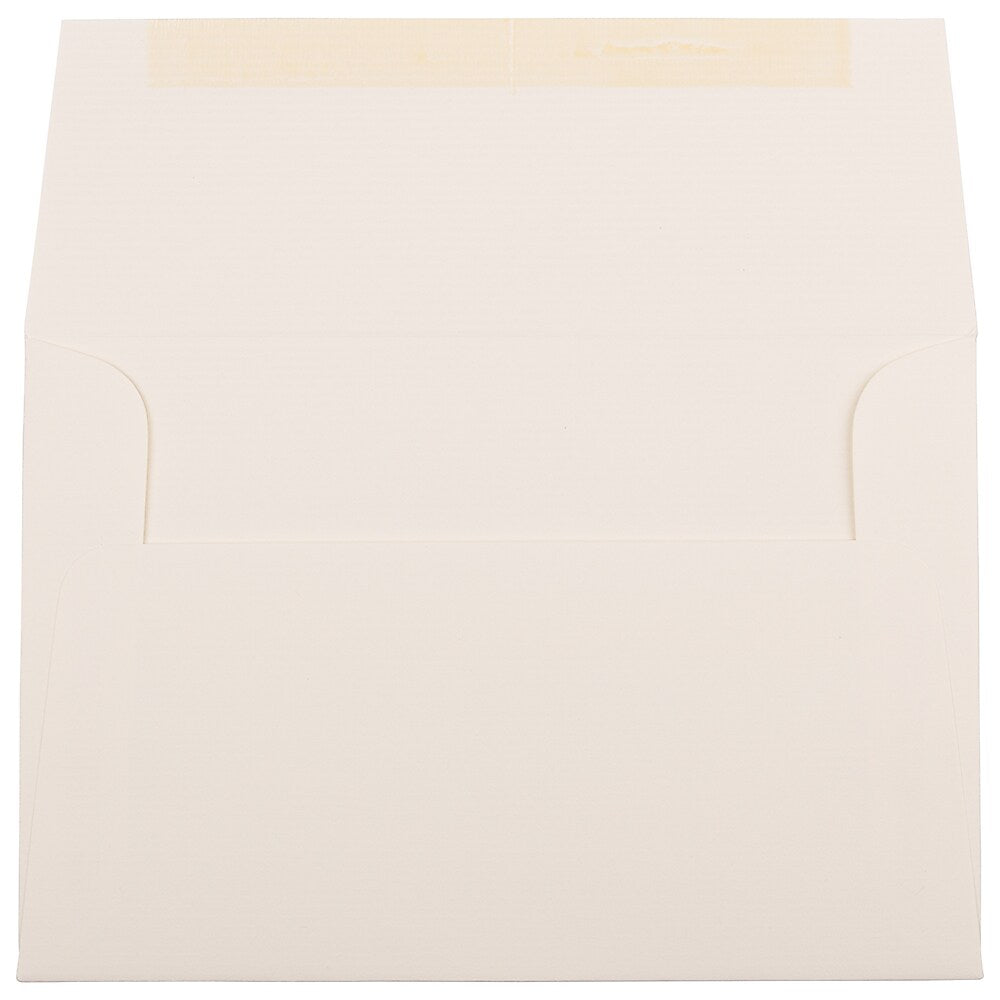 JAM Paper A8 Strathmore Invitation Envelopes, 5.5 x 8.125, Natural White Pinstripe, 25/Pack (191213)