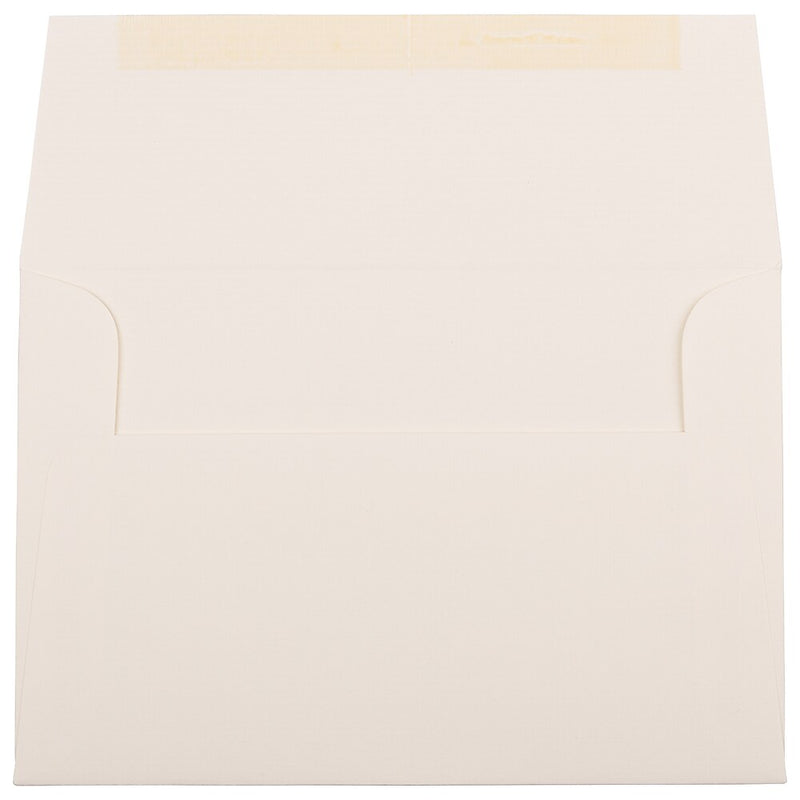 JAM Paper A8 Strathmore Invitation Envelopes, 5.5 x 8.125, Natural White Pinstripe, 25/Pack (191213)