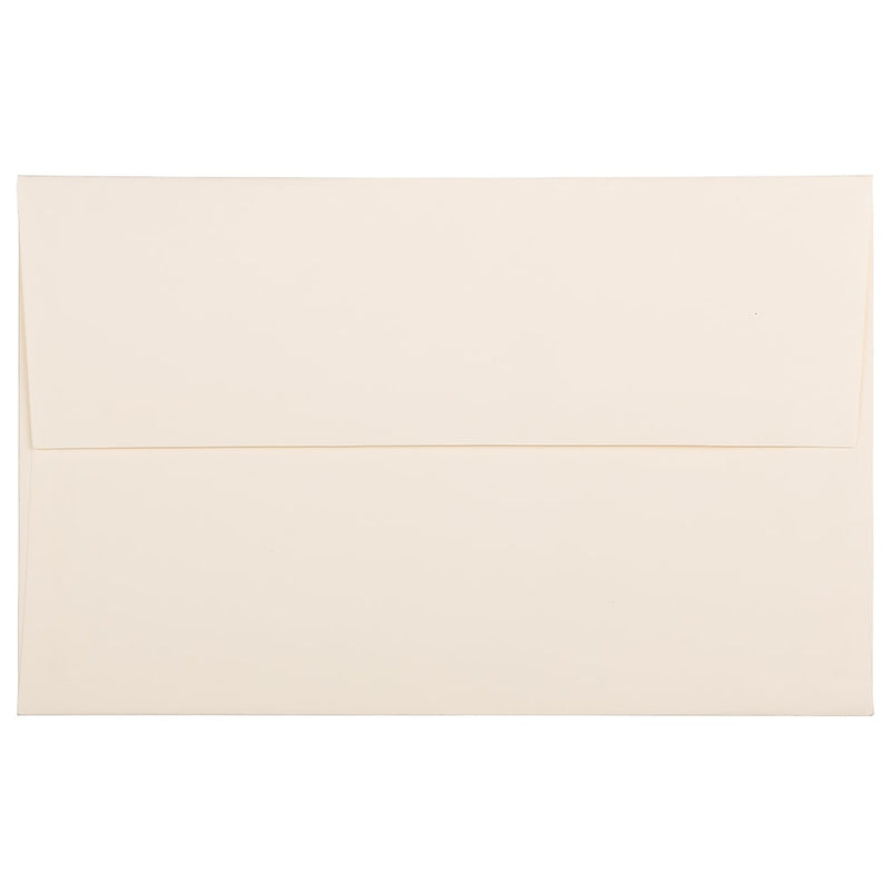 JAM Paper A10 Strathmore Invitation Envelopes, 6 x 9.5, Natural White Wove, 25/Pack (191223)