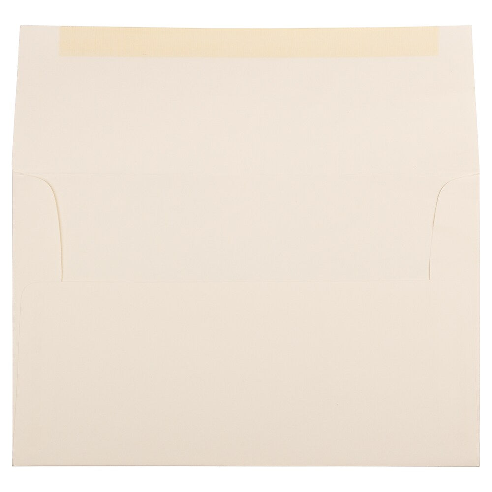 JAM Paper A10 Strathmore Invitation Envelopes, 6 x 9.5, Natural White Wove, 25/Pack (191223)