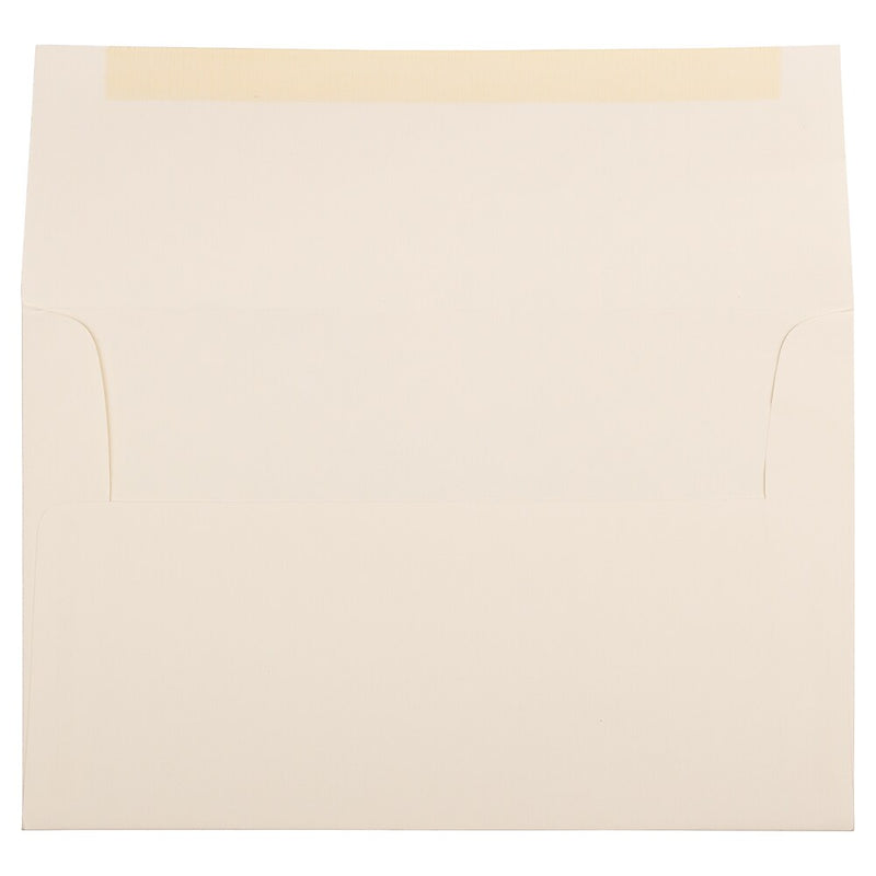 JAM Paper A10 Strathmore Invitation Envelopes, 6 x 9.5, Natural White Wove, 25/Pack (191223)