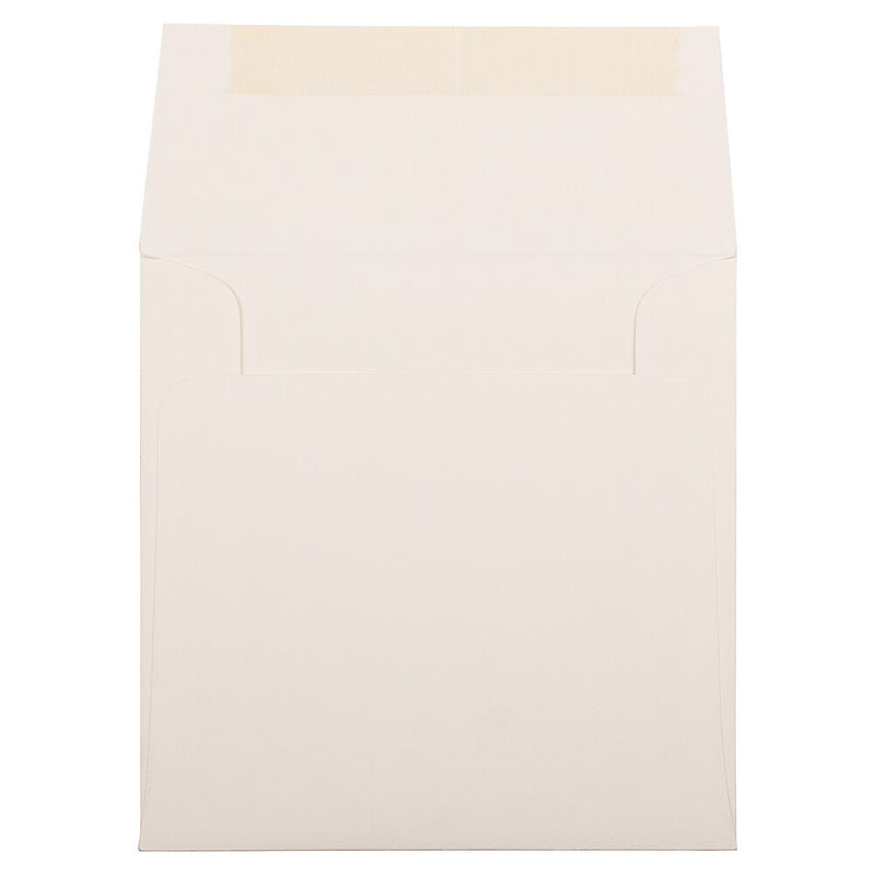 JAM Paper 6 x 6 Square Strathmore Invitation Envelopes, Natural White Wove, 25/Pack (191278)