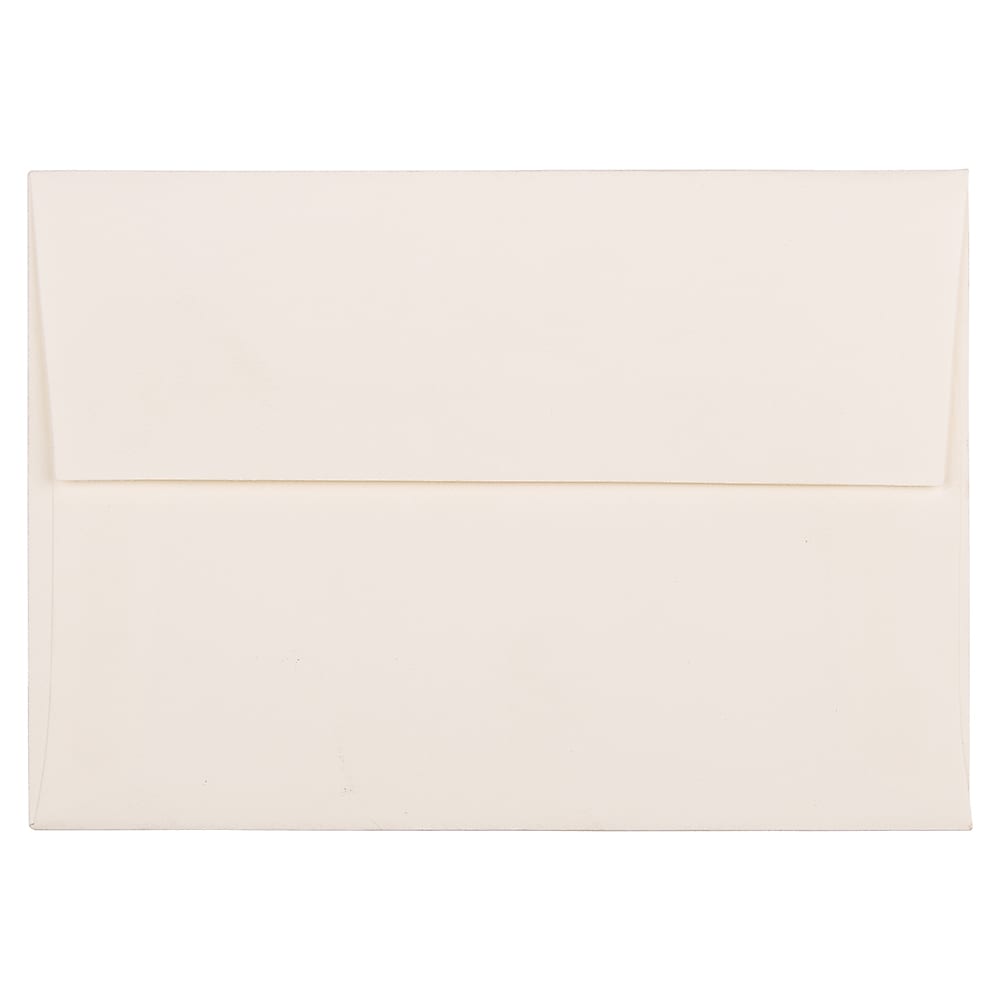 JAM Paper 4Bar A1 Strathmore Invitation Envelopes, 3.625 x 5.125, Natural White Wove, 25/Pack (194891)
