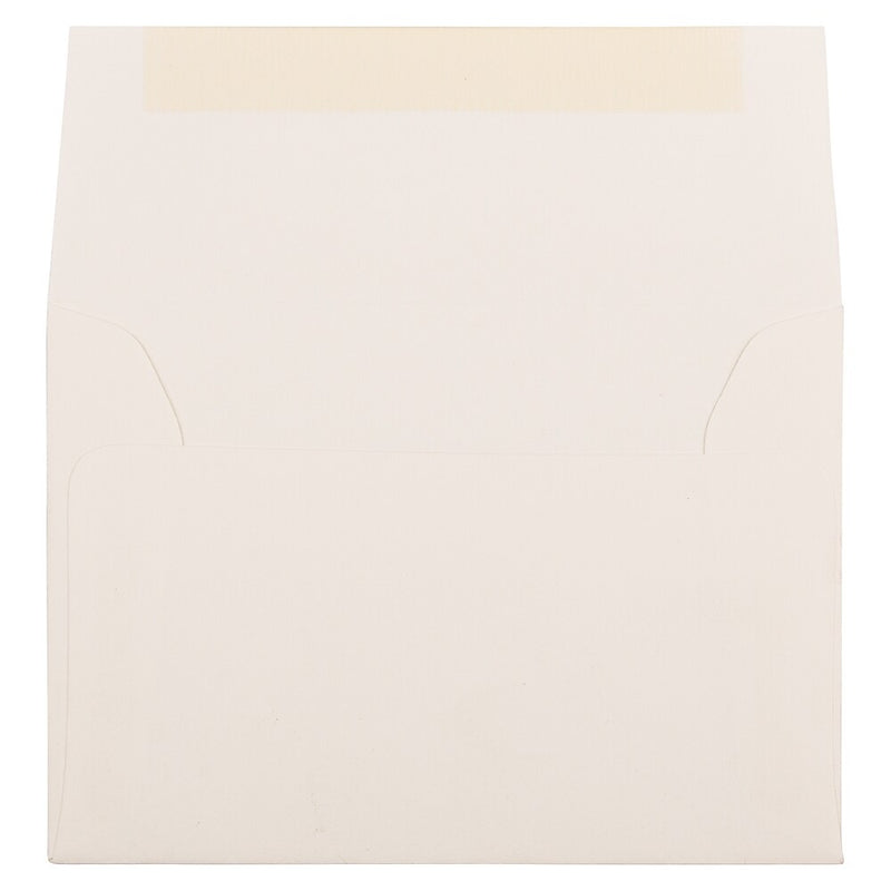 JAM Paper 4Bar A1 Strathmore Invitation Envelopes, 3.625 x 5.125, Natural White Wove, Bulk 1000/Carton (194891B)