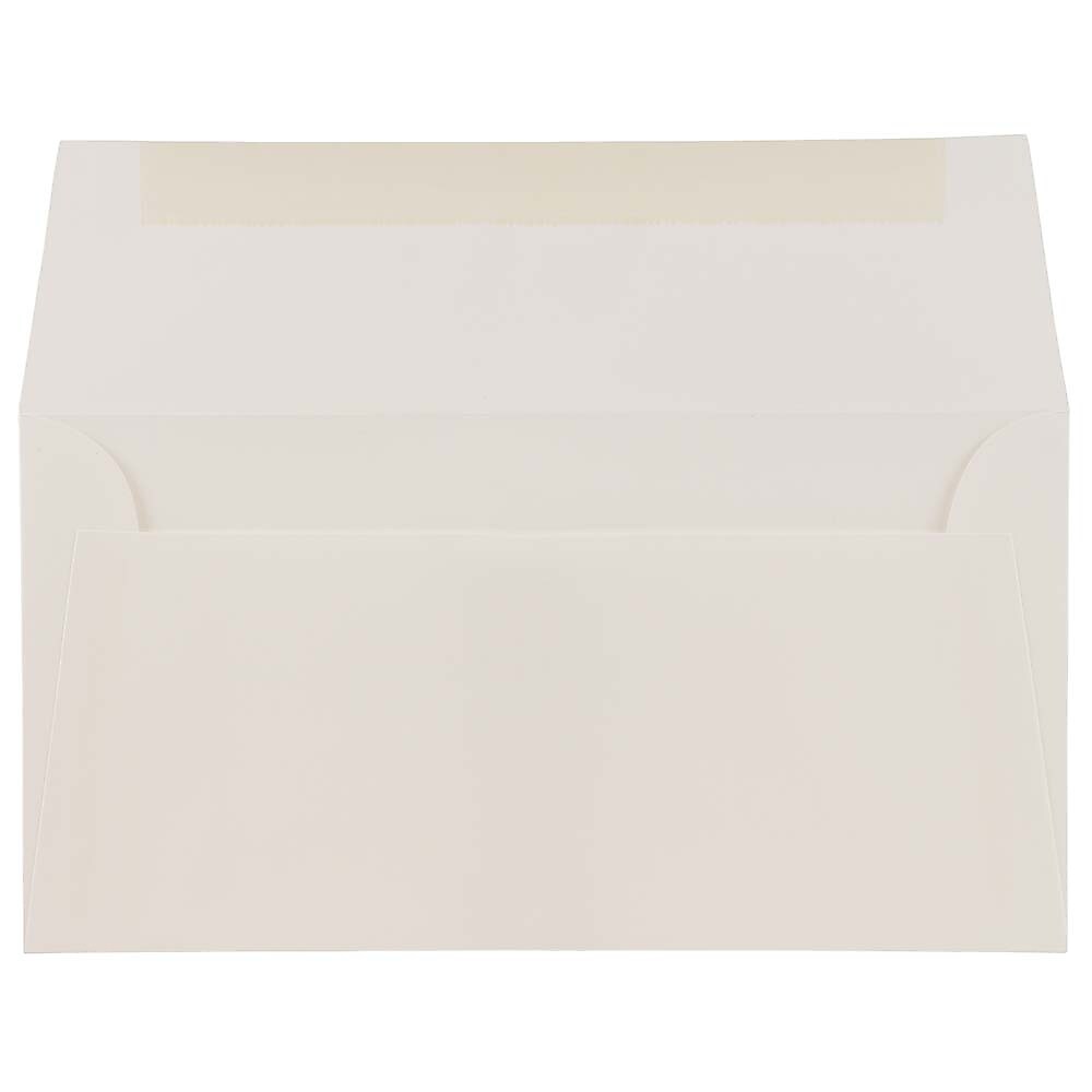 JAM Paper Monarch Strathmore Invitation Envelopes, 3.875 x 7.5, Bright White Wove, 25/Pack (196556)