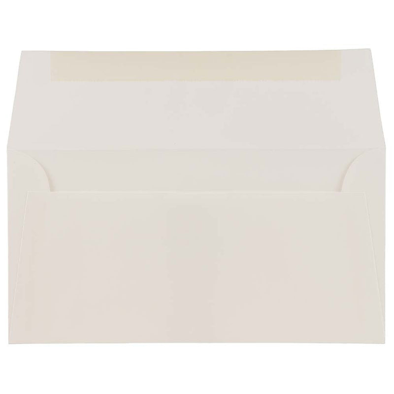 JAM Paper Monarch Strathmore Invitation Envelopes, 3.875 x 7.5, Bright White Wove, 25/Pack (196556)