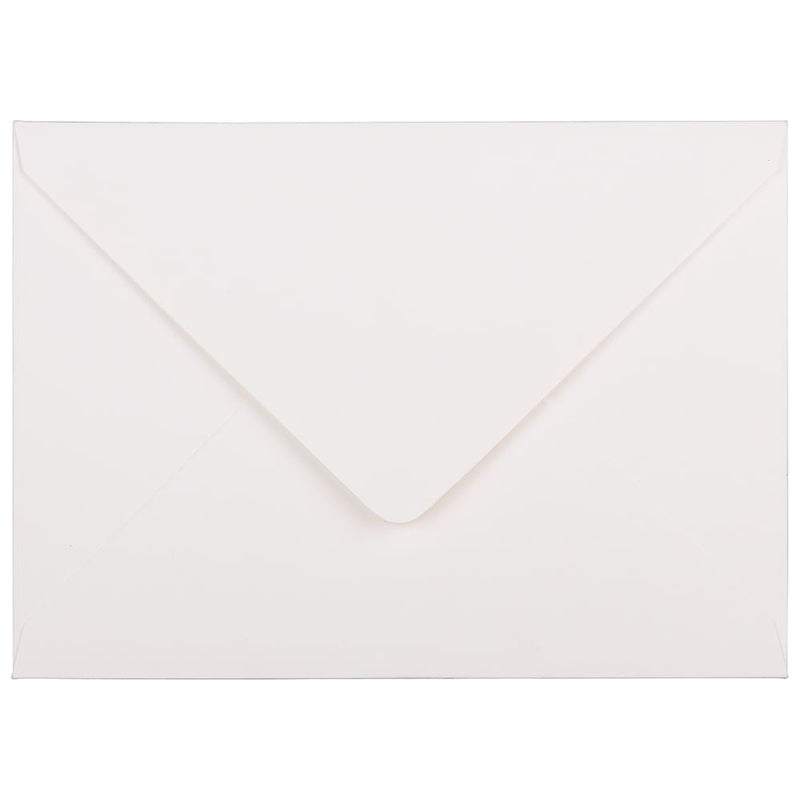 JAM Paper A7 Strathmore Invitation Envelopes with Euro Flap, 5.25 x 7.25, Bright White Laid, Bulk 1000/Carton (1921397C)