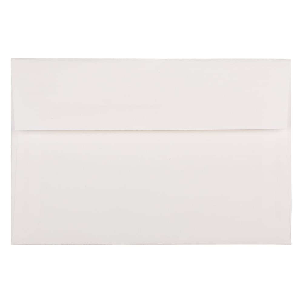 JAM Paper A9 Strathmore Invitation Envelopes, 5.75 x 8.75, Bright White Wove, 25/Pack (31911140)