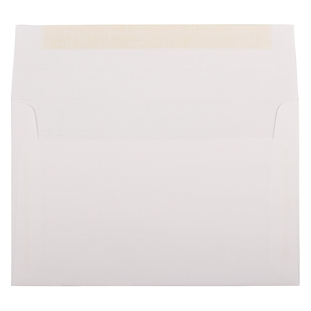 JAM Paper A9 Strathmore Invitation Envelopes, 5.75 x 8.75, Bright White Wove, 25/Pack (31911140)