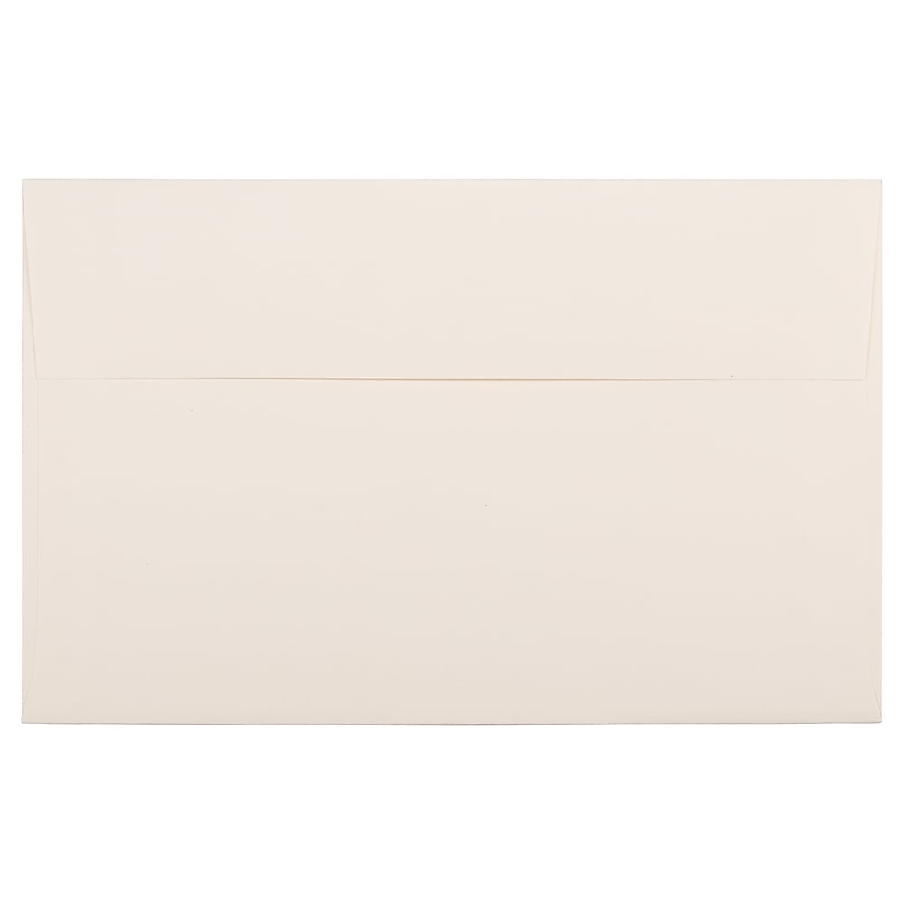 JAM Paper A10 Strathmore Invitation Envelopes, 6 x 9.5, Natural White Linen, 25/Pack (900789414)