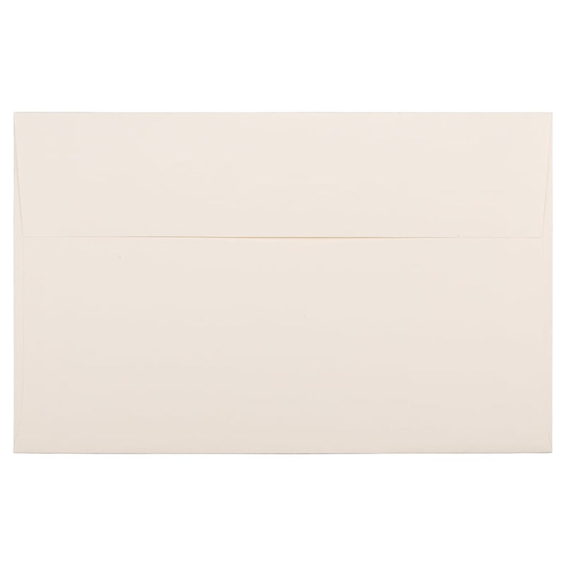 JAM Paper A10 Strathmore Invitation Envelopes, 6 x 9.5, Natural White Linen, 25/Pack (900789414)