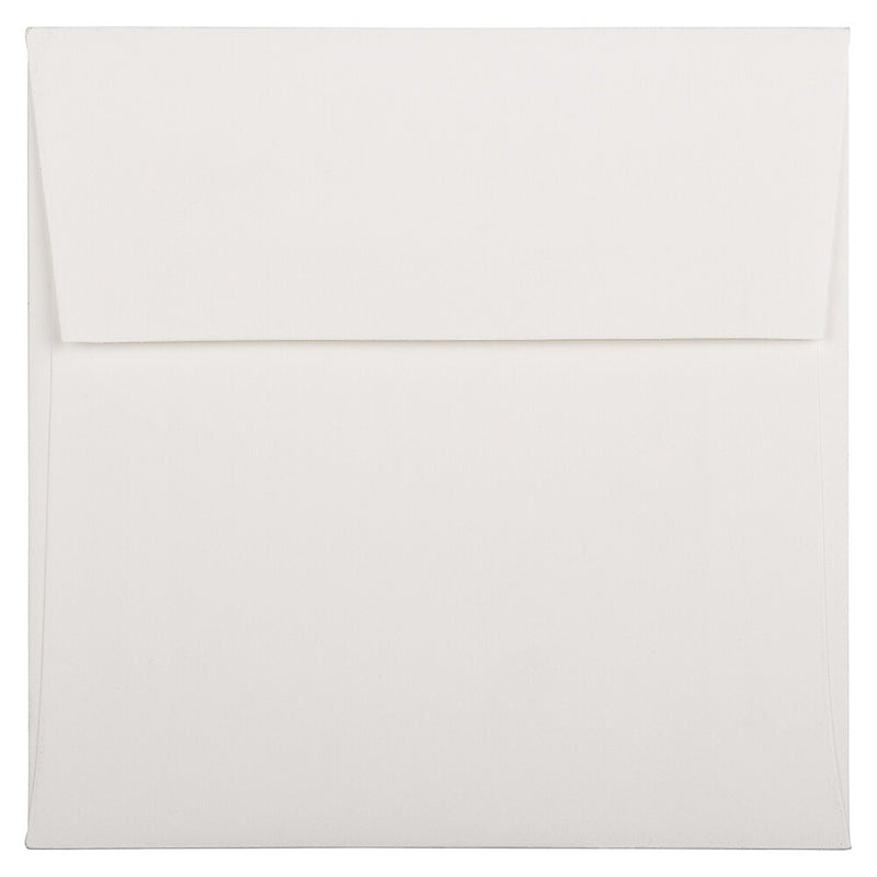 JAM Paper 6 x 6 Square Strathmore Invitation Envelopes, Bright White Wove, 25/Pack (900958831)