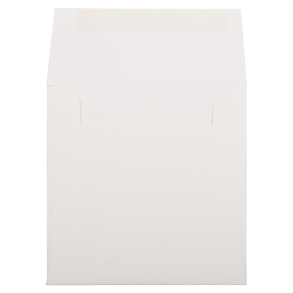 JAM Paper 6 x 6 Square Strathmore Invitation Envelopes, Bright White Wove, 25/Pack (900958831)