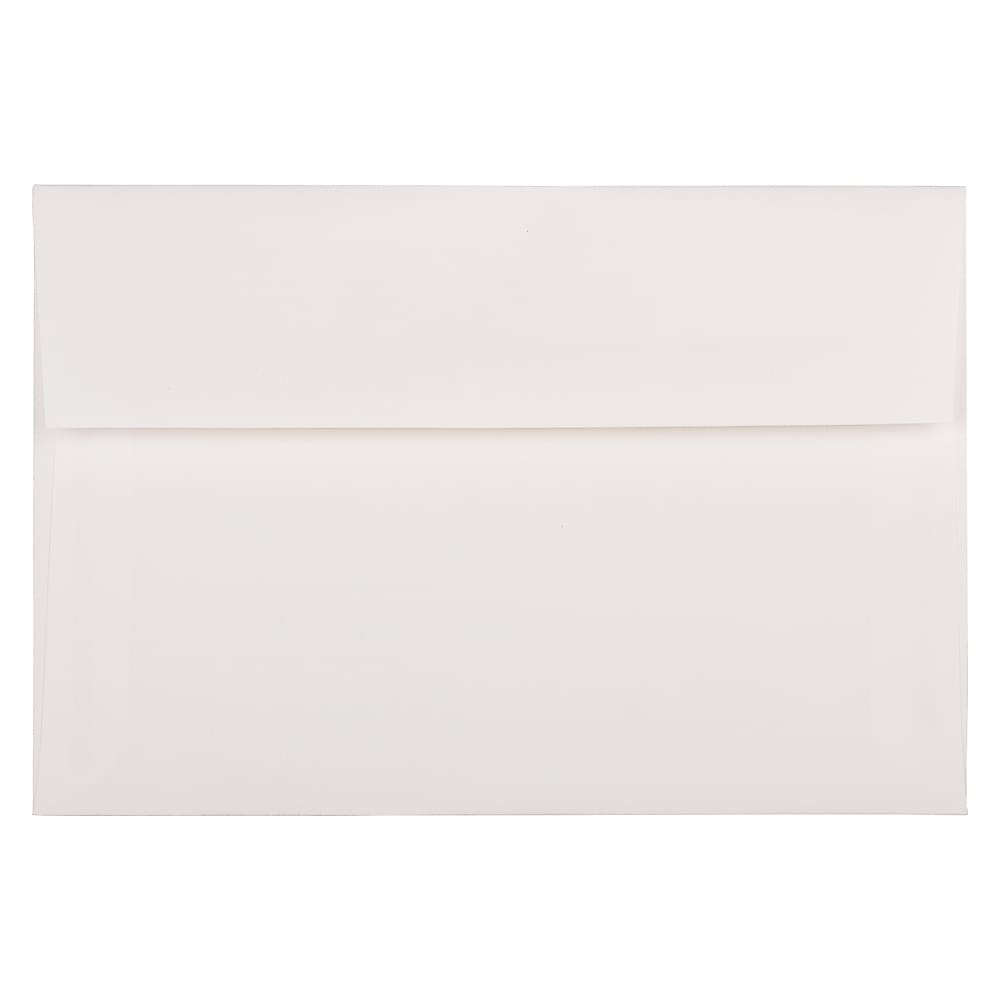 JAM Paper A8 Strathmore Invitation Envelopes, 5.5 x 8.125, Bright White Wove, 25/Pack (STTW761)