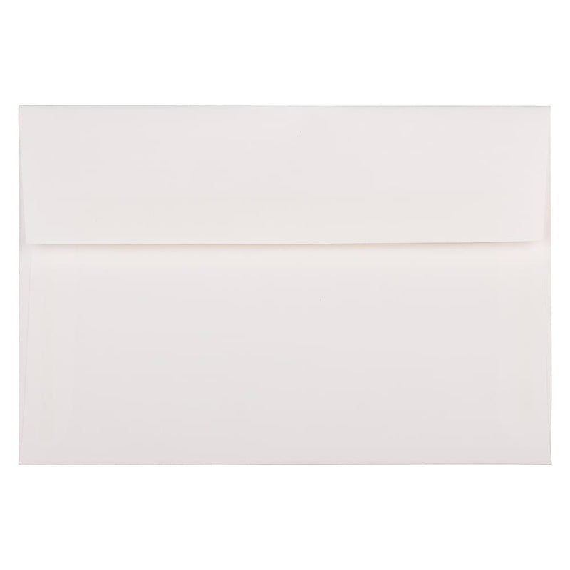 JAM Paper A8 Strathmore Invitation Envelopes, 5.5 x 8.125, Bright White Wove, 25/Pack (STTW761)