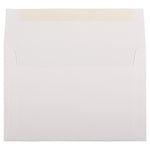 JAM Paper A8 Strathmore Invitation Envelopes, 5.5 x 8.125, Bright White Wove, 25/Pack (STTW761)