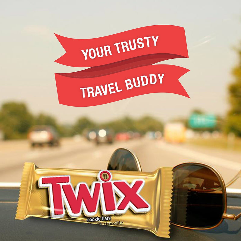 Twix Caramel Fun Size Chocolate Cookie Bar Candy Bag, 1.79 oz., 36/Box (MMM35391)
