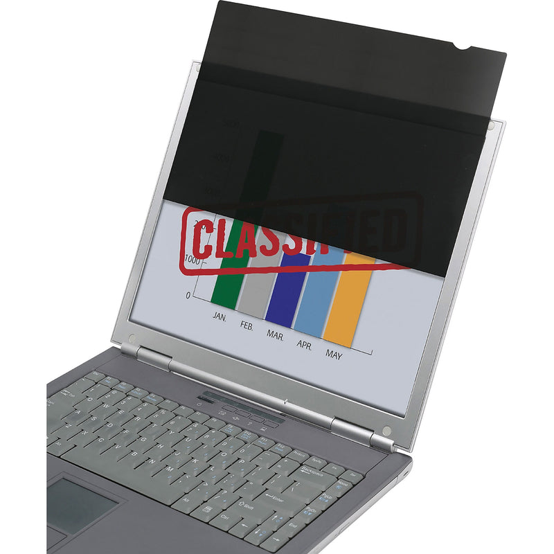 AbilityOne SKILCRAFT Widescreen Privacy Filter Black, For 27"LCD Notebook, Monitor