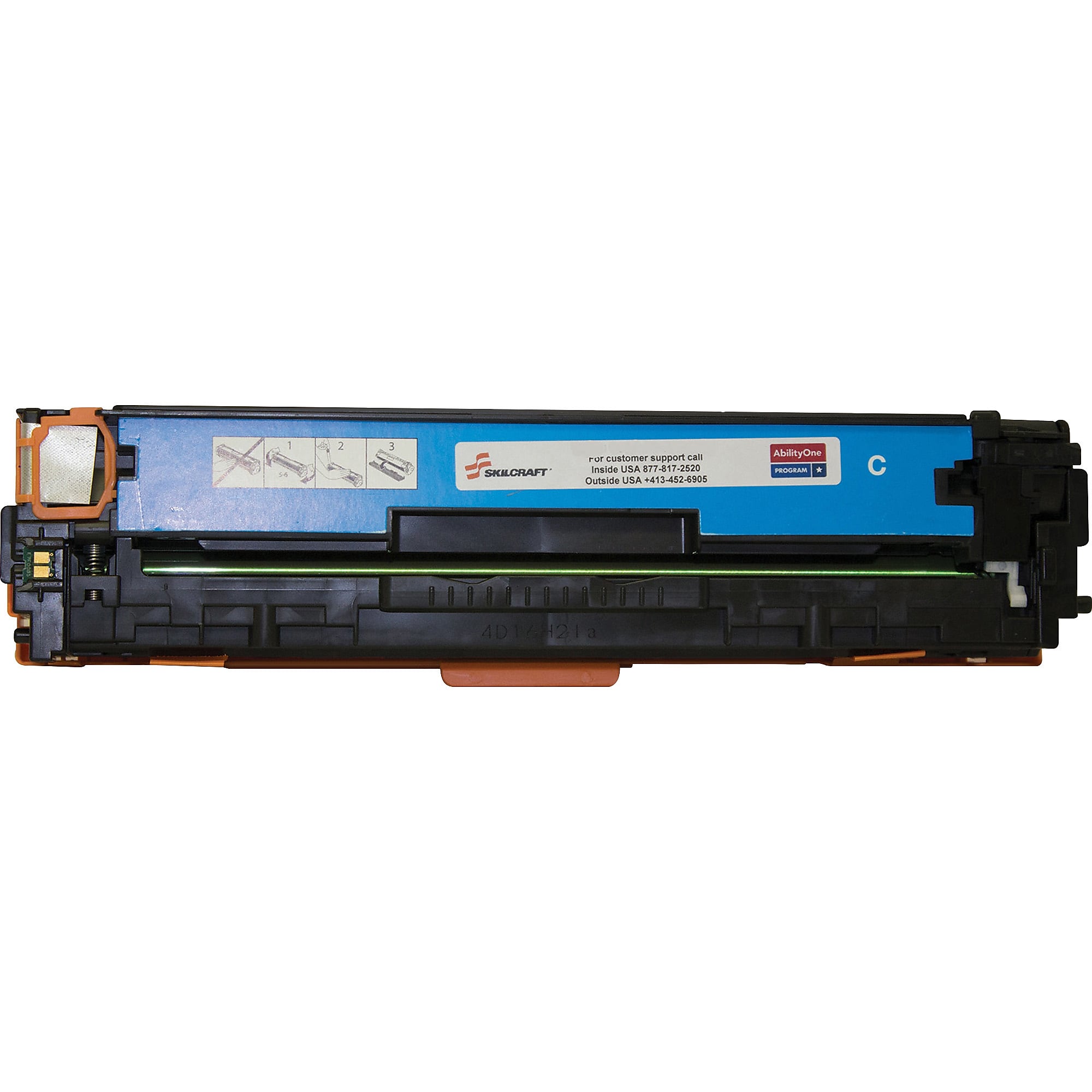 AbilityOne SKILCRAFT Remanufactured Cyan Standard Yield Toner Cartridge Replacement for HP 304A (CC531A)