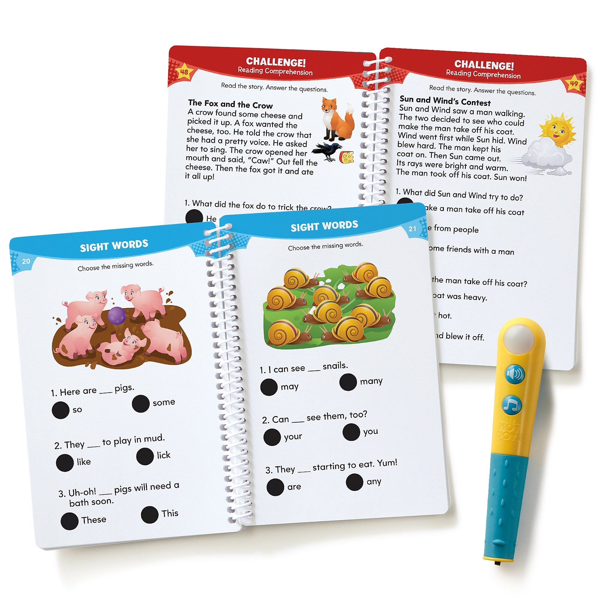 Educational Insights Hot Dots Let's Master 1st Grade Reading, 3/Set (2392)