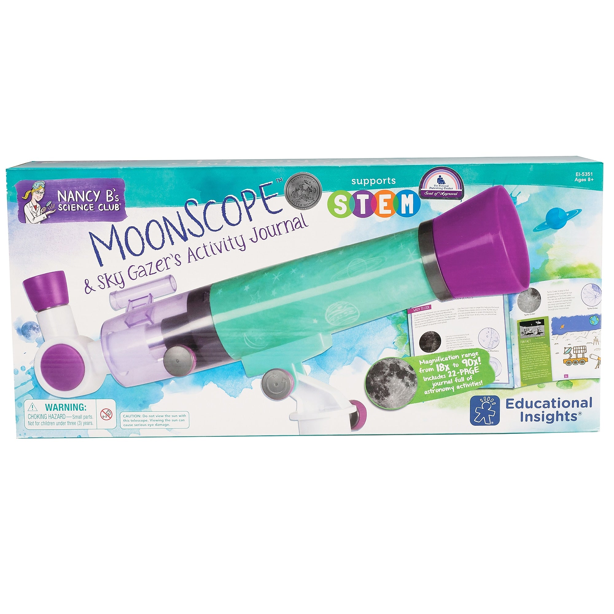 Educational Insights Nancy B's Science Club Moonscope And Star Gazer's Activity Journal