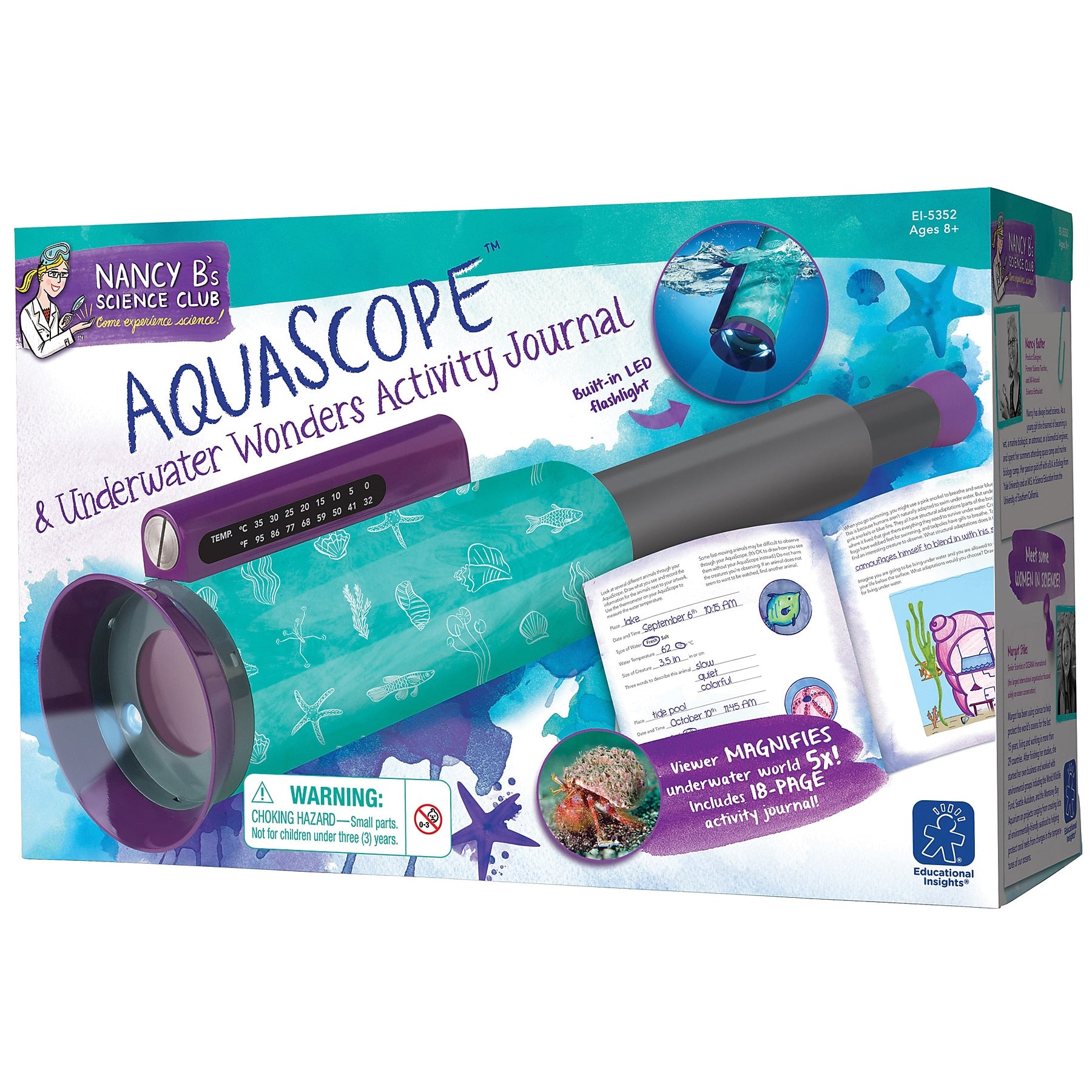 Educational Insights Nancy B's Science Club AquaScope And Underwater Wonders Activity Journal