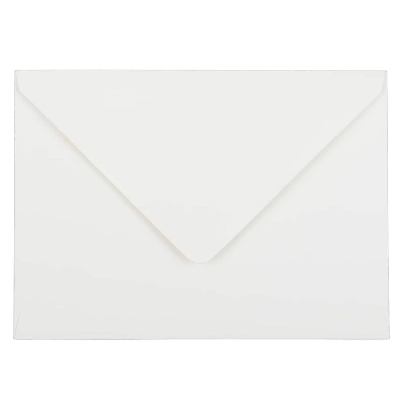 JAM Paper A7 Strathmore Kraft Invitation Envelopes with Euro Flap, 5.25 x 7.25, Bright White Wove, 25/Pack (1921392)
