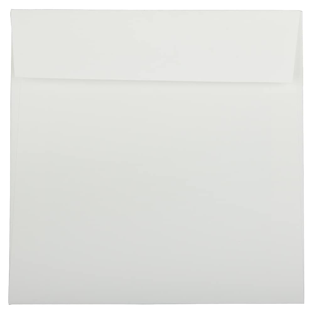 JAM Paper 8.5 x 8.5 Square Strathmore Invitation Envelopes, Bright White Wove, 25/Pack (900858534)