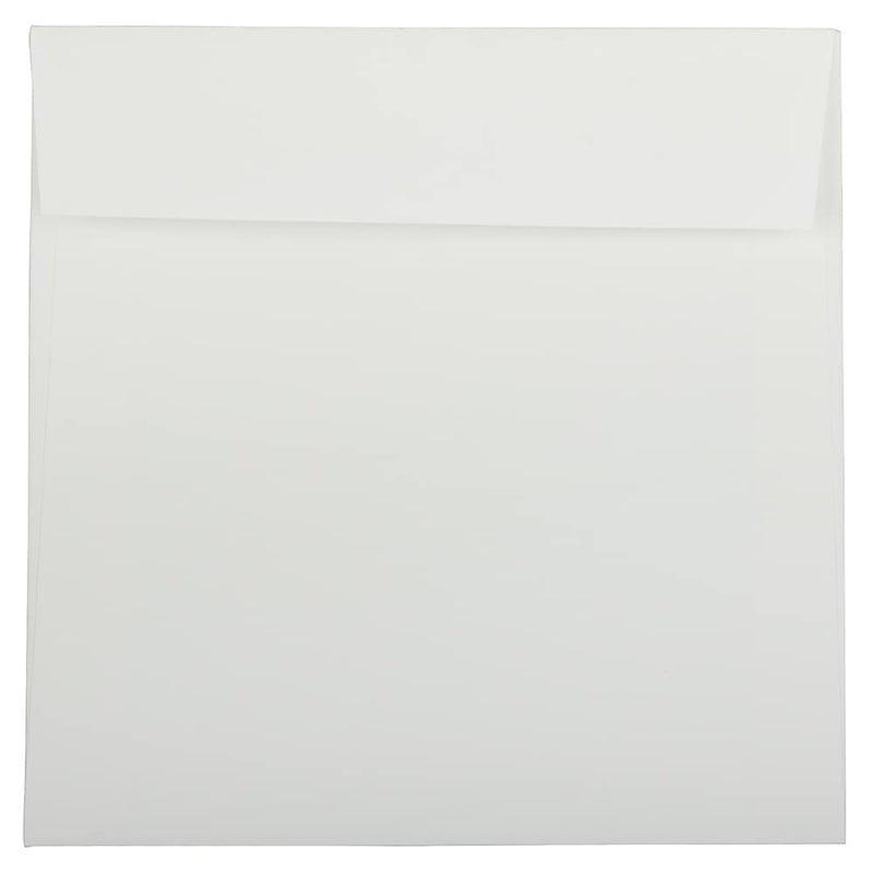 JAM Paper 8.5 x 8.5 Square Strathmore Invitation Envelopes, Bright White Wove, 25/Pack (900858534)