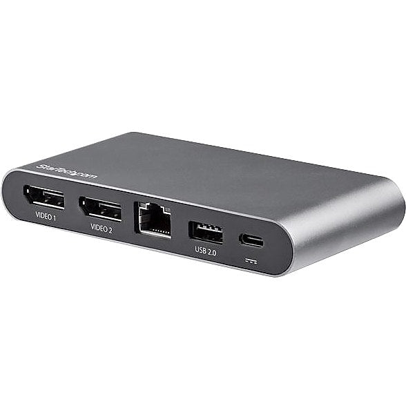 StarTech.com USB C Multiport Adapter, Dual 4K Monitor, Windows, USB-C to Dual DisplayPort Adapter, 2x USB-A Ports