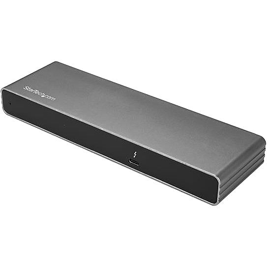 StarTech.com Thunderbolt 3 Dock, For MacBook Pro & Windows, Dual 4K 60Hz Thunderbolt 3 Docking Station, DP / HDMI / VGA