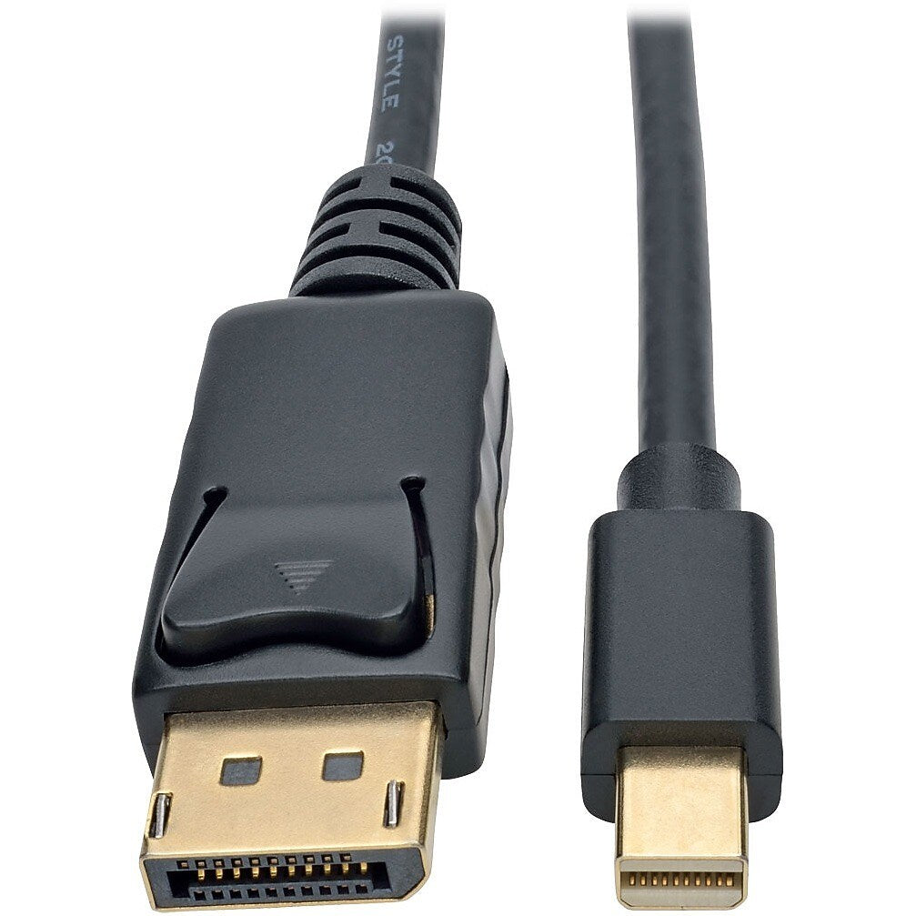 Tripp Lite 6' DisplayPort to Mini DisplayPort Audio/Video Cable, Male to Male, Black (P583-006-BK)