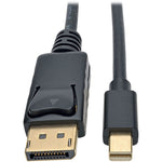 Tripp Lite 6' DisplayPort to Mini DisplayPort Audio/Video Cable, Male to Male, Black (P583-006-BK)