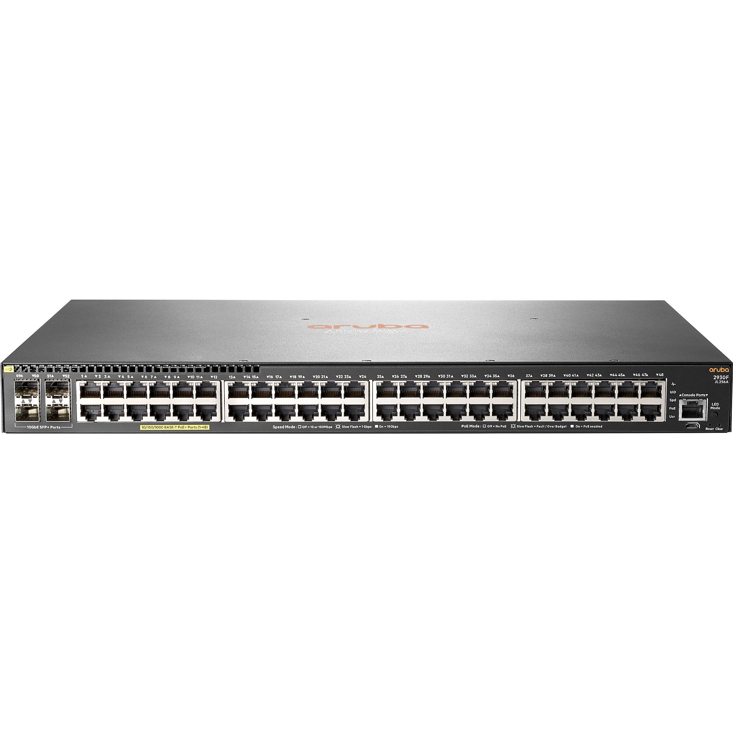 Aruba 48-Port Gigabit Ethernet Managed Switch, Up to 10 Gbps (JL558A#ABA)