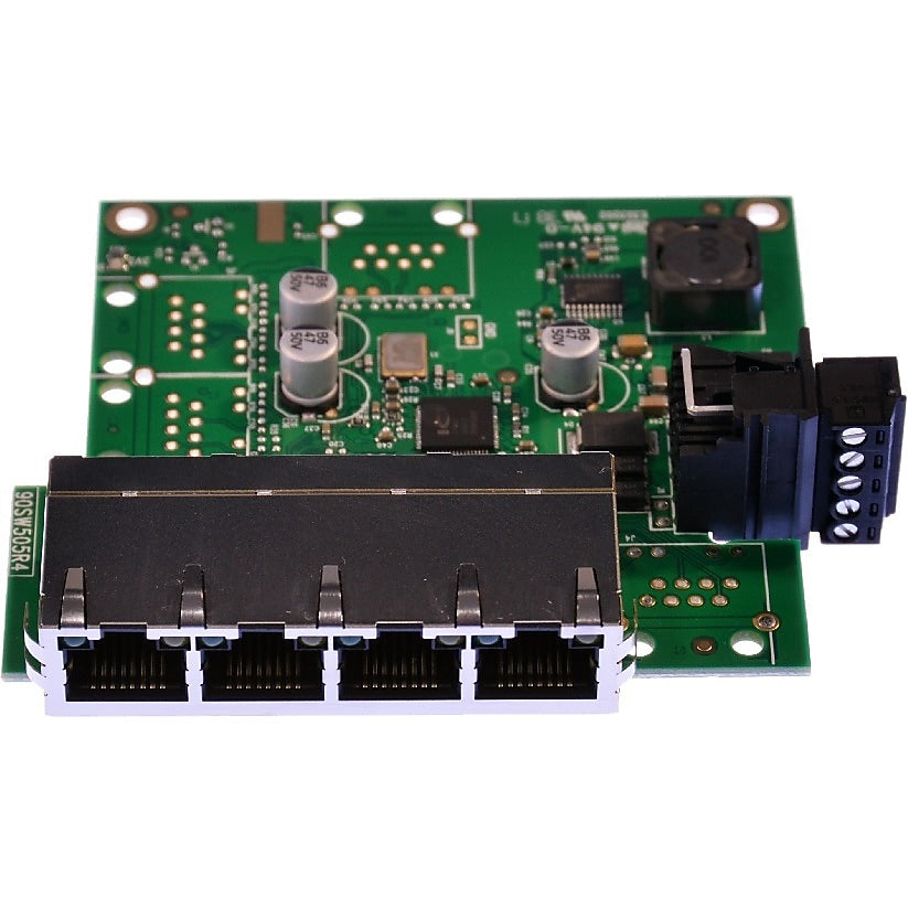 Brainboxes 4-Port Ethernet Unmanaged Switch, 10/100 Mbps (SW-104)