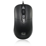 Adesso iMouse W4 Ambidextrous Optical USB Mouse, Black