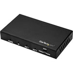 StarTech.com 2 Port HDMI Splitter, 4K 60Hz, 1x2 Way HDMI 2.0 Splitter, HDR, ST122HD202