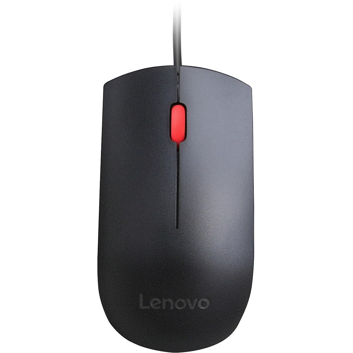 Lenovo Essential Ergonomic Ambidextrous Optical USB Mouse, Black (4Y50R20863)
